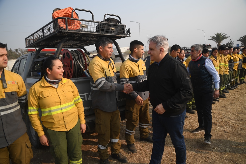 Incendios: la Provincia coordina con intendentes y jefes comunales las acciones de remediación en la zona de Punilla