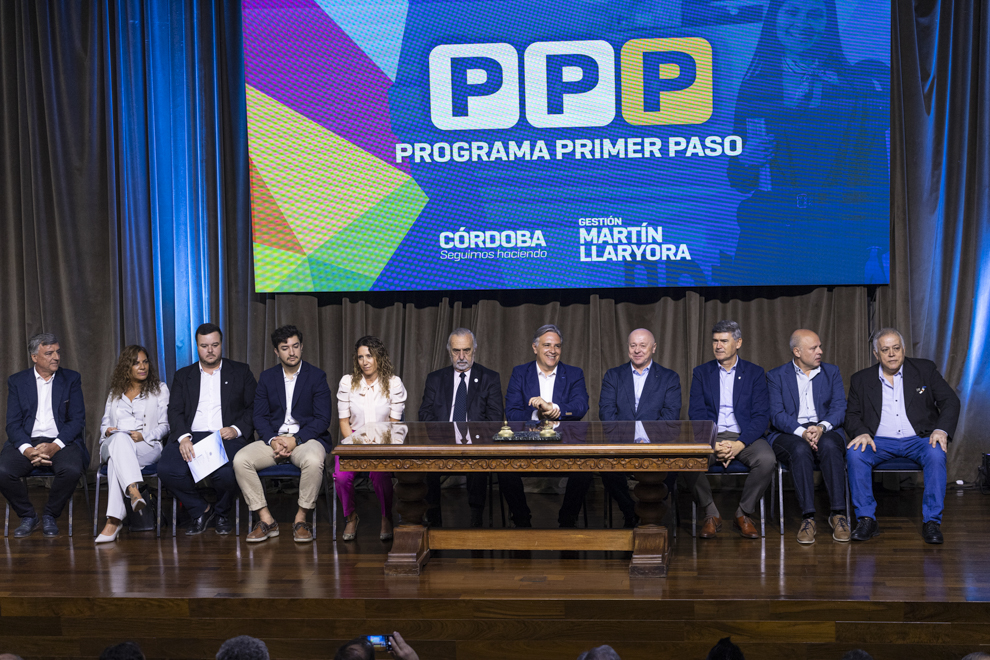 Llaryora lanzó una nueva edición del Programa Primer Paso