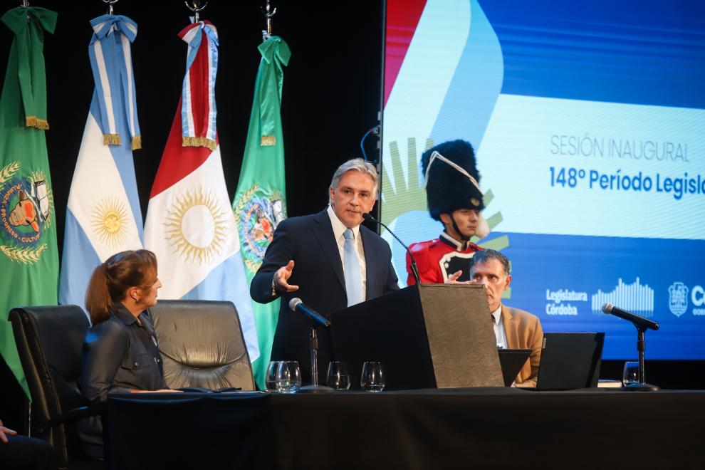Discurso de Martín Llaryora en la apertura de sesiones legislativas 2026